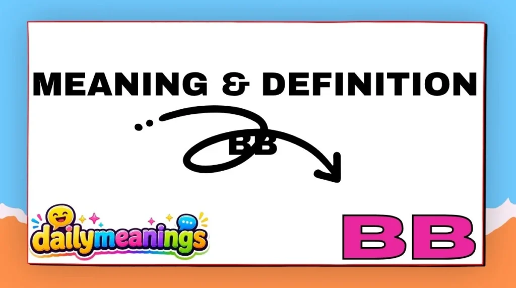 Meaning & Definition OF BB
