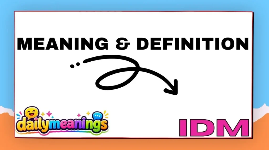 Meaning & Definition of IDM 