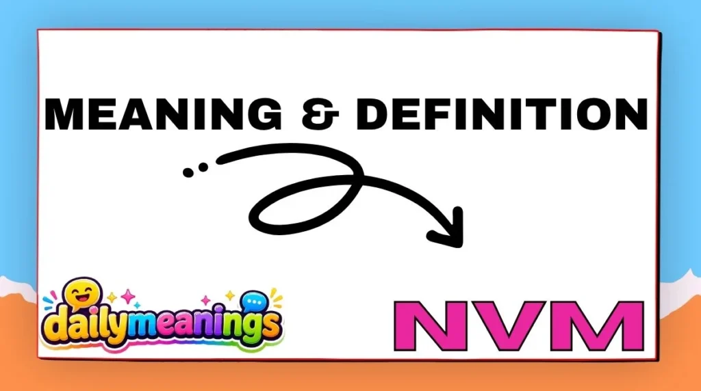 Meaning & Definition of NVM