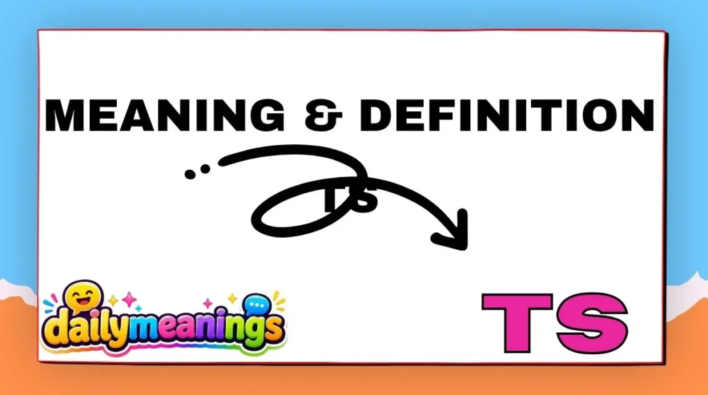 Meaning & Definition of TS in Text