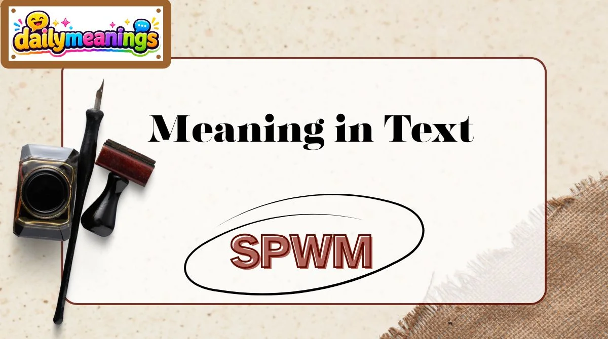 SPWM Meaning in Text