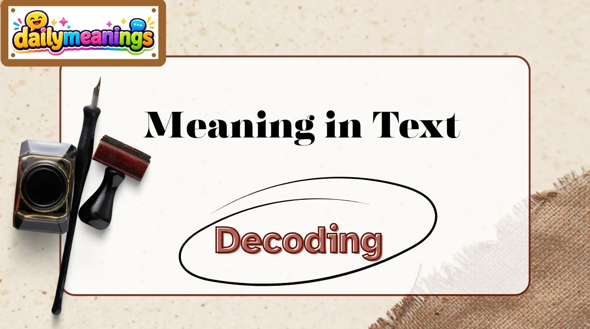 Decoding Meaning in Text
