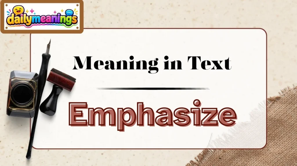 Emphasize Meaning in Text