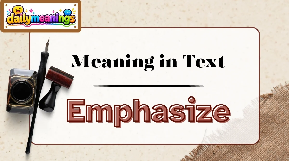 Emphasize Meaning in Text
