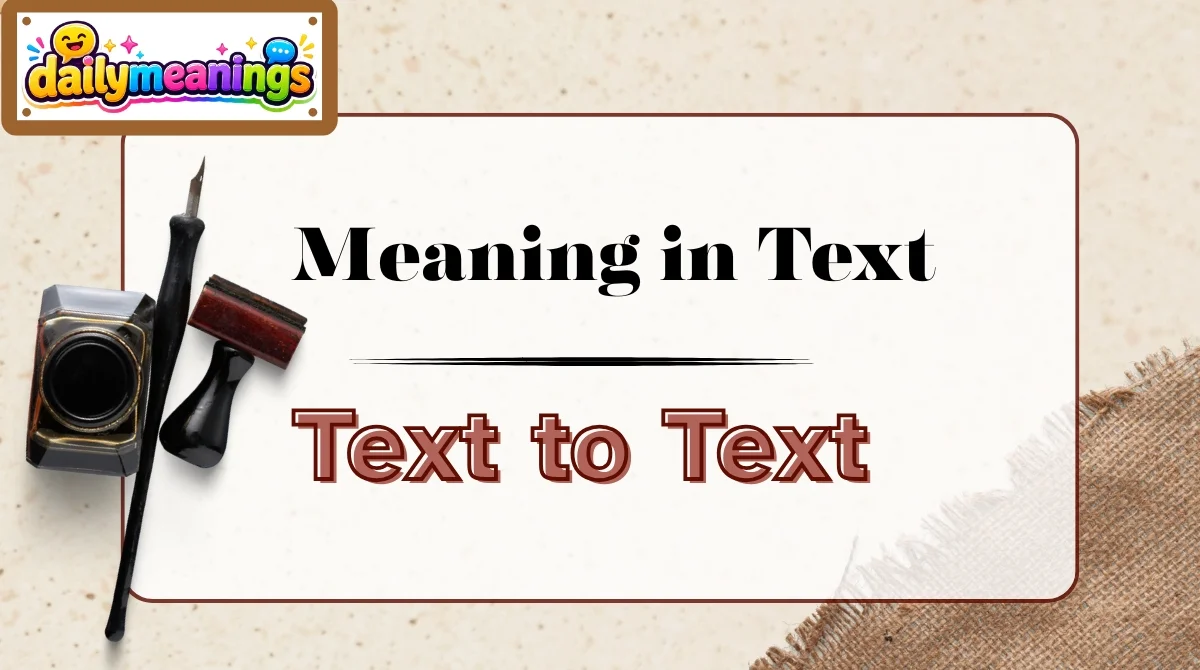 Text to Text Meaning