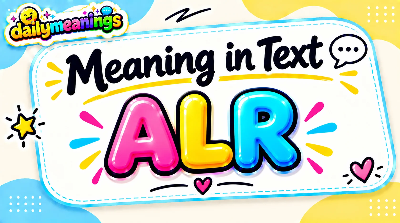 ALR Meaning in Text 2026
