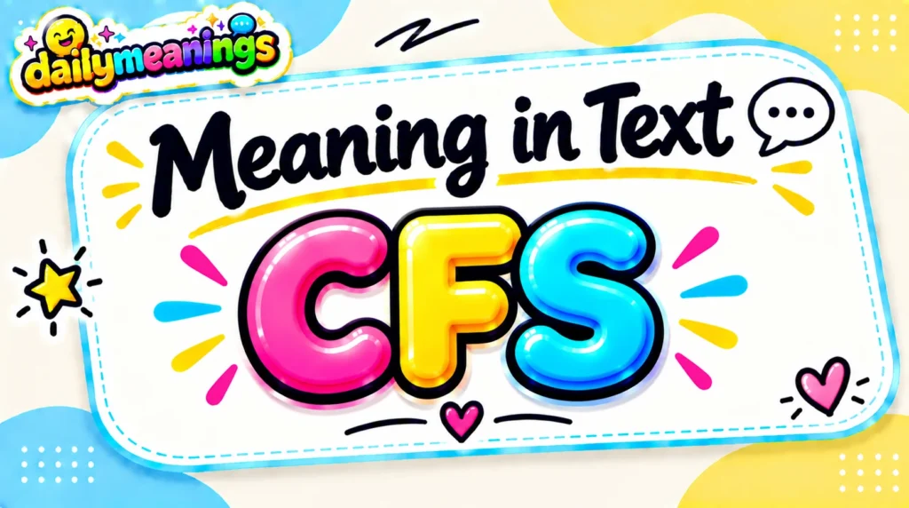 CFS Meaning Slang