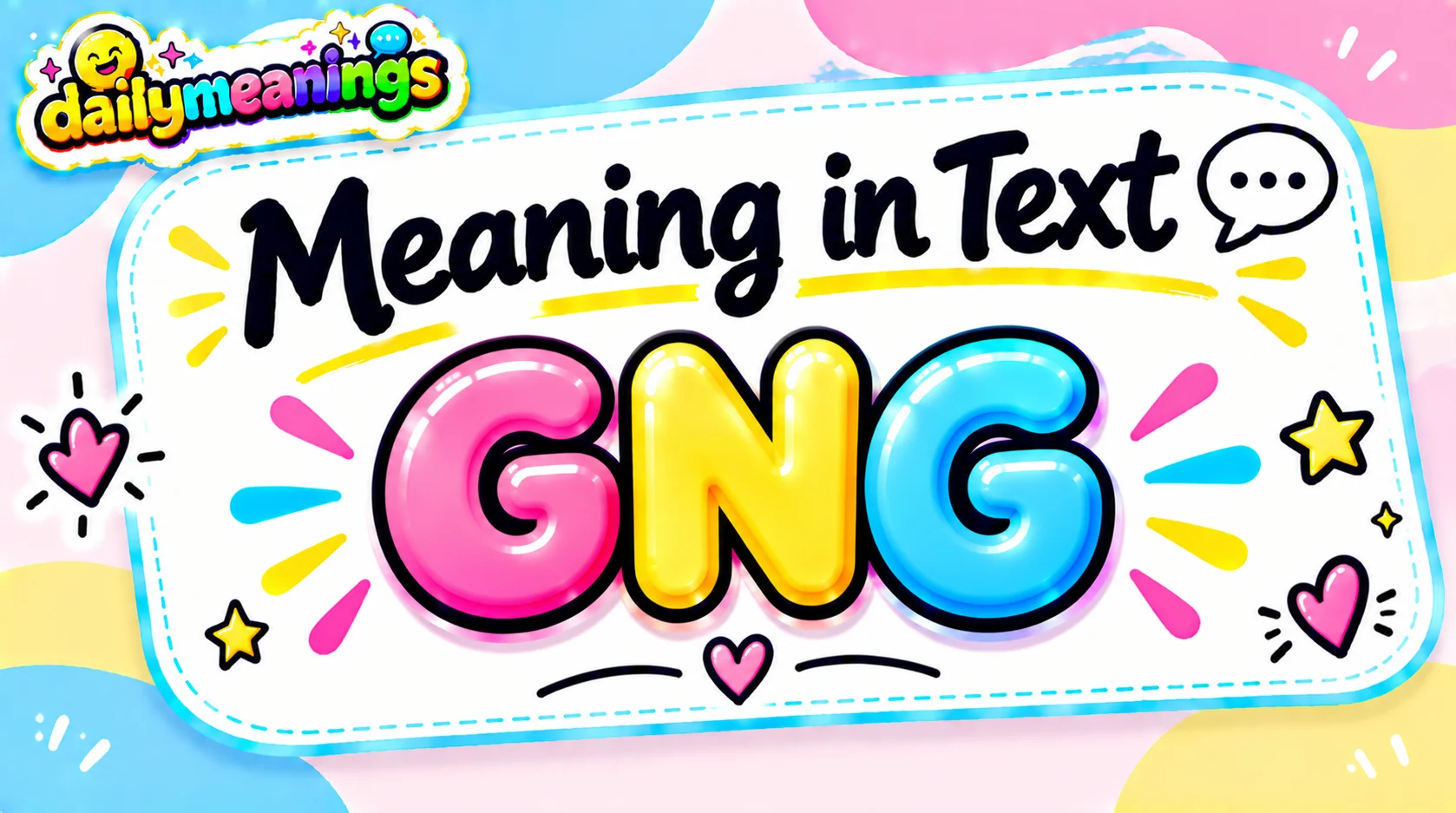 GNG Meaning in Text