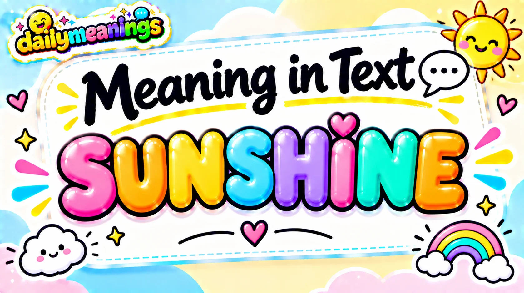 Good Morning Sunshine Meaning