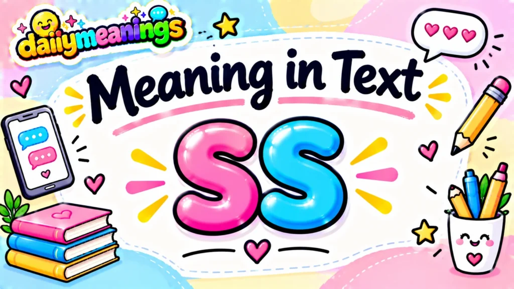 SS Meaning in Text